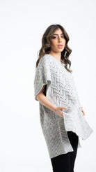 داليدرس بلوفر أوفر سايز مضفر نسائي كم قصير