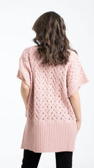 داليدرس بلوفر أوفر سايز مضفر نسائي كم قصير