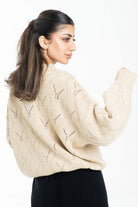 داليدرس بلوفر سادة مخرم كم طويل نسائي