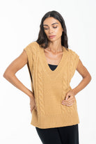 داليدرس تيشيرت شتوي كت أوفر سايز مضفر نسائي