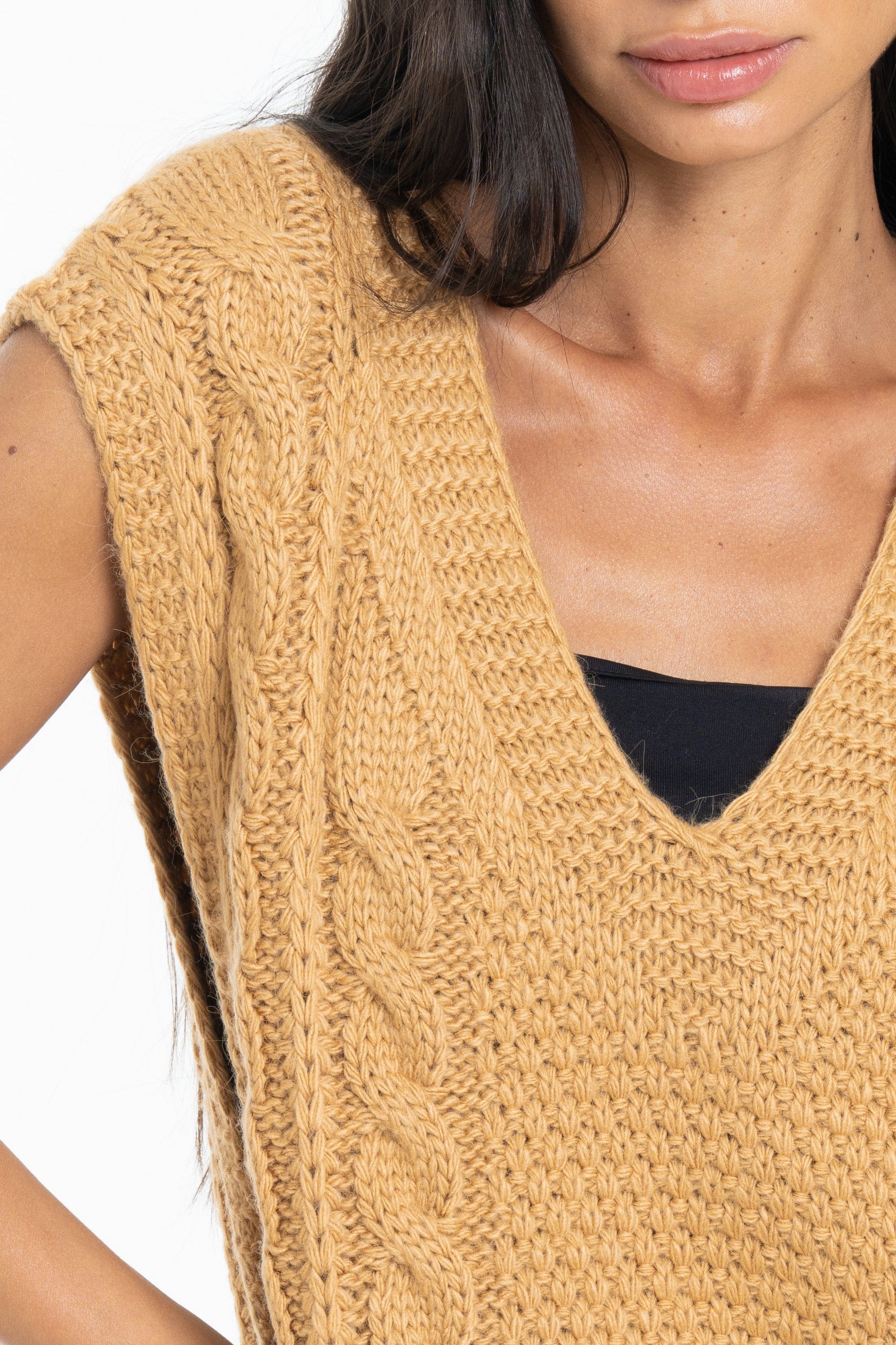 داليدرس تيشيرت شتوي كت أوفر سايز مضفر نسائي