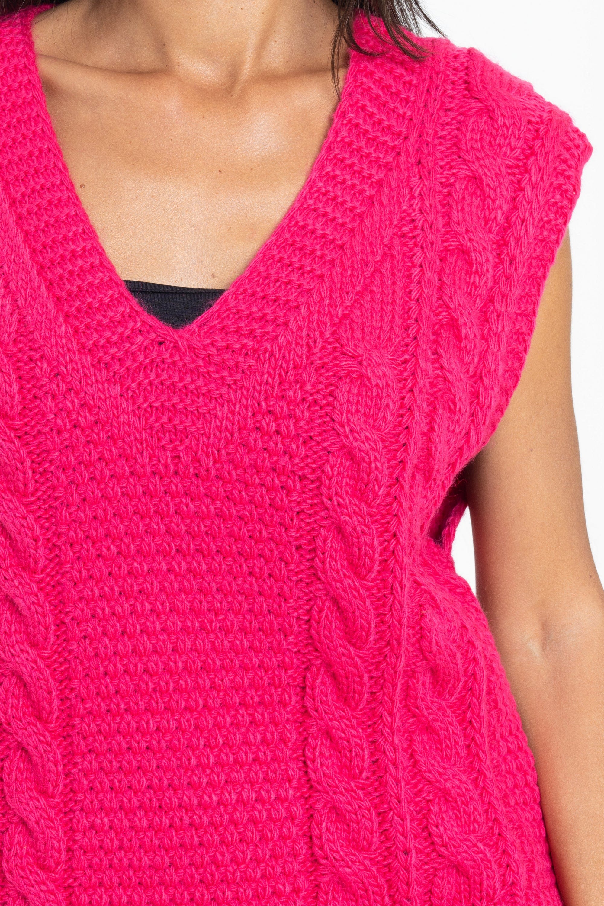 داليدرس تيشيرت شتوي كت أوفر سايز مضفر نسائي