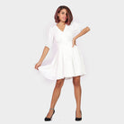 كيتشن فستان قصير منفوش مزود بأزرار أمامية