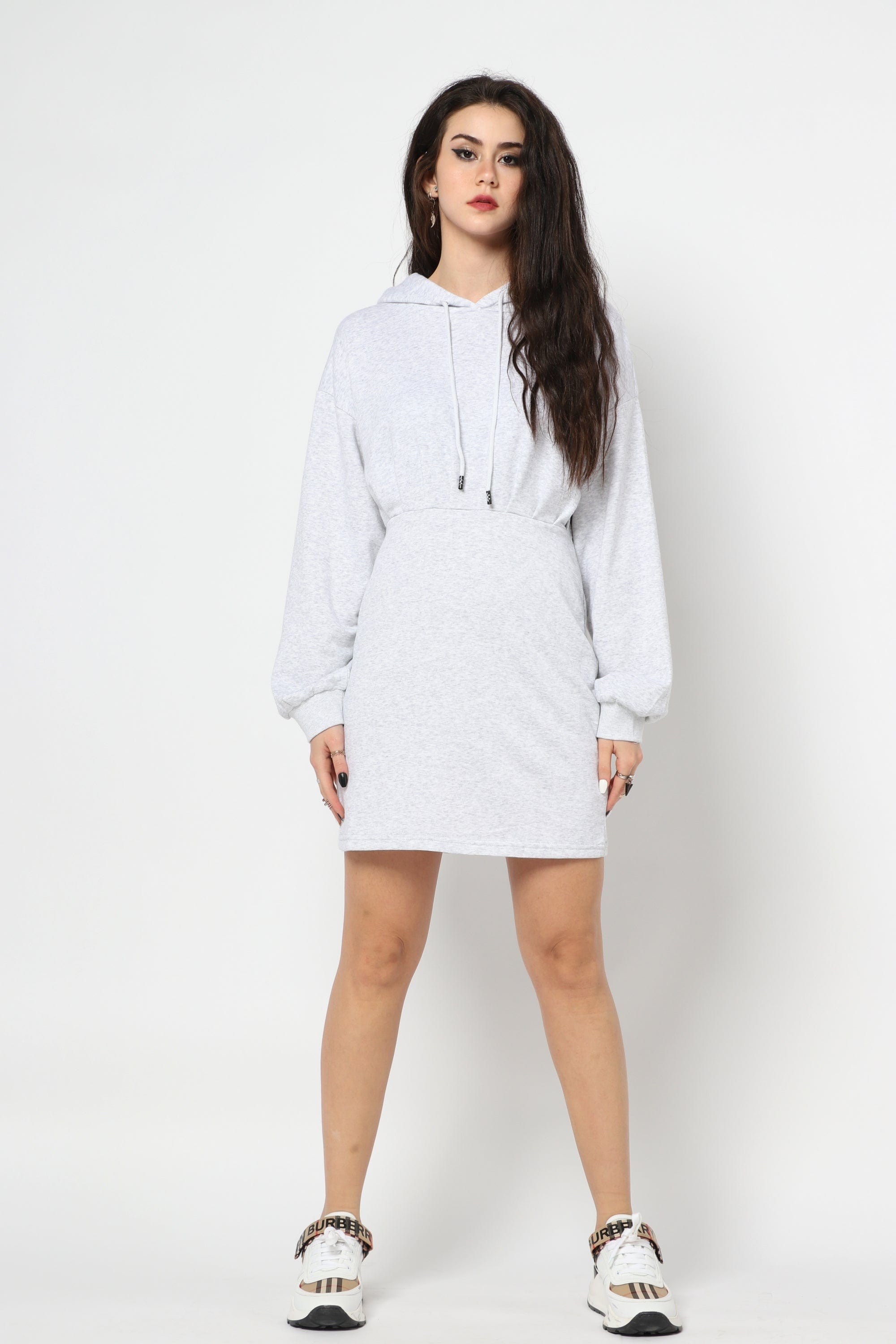 كيتشن فستان قصير سادة فوق الركبة بهودي