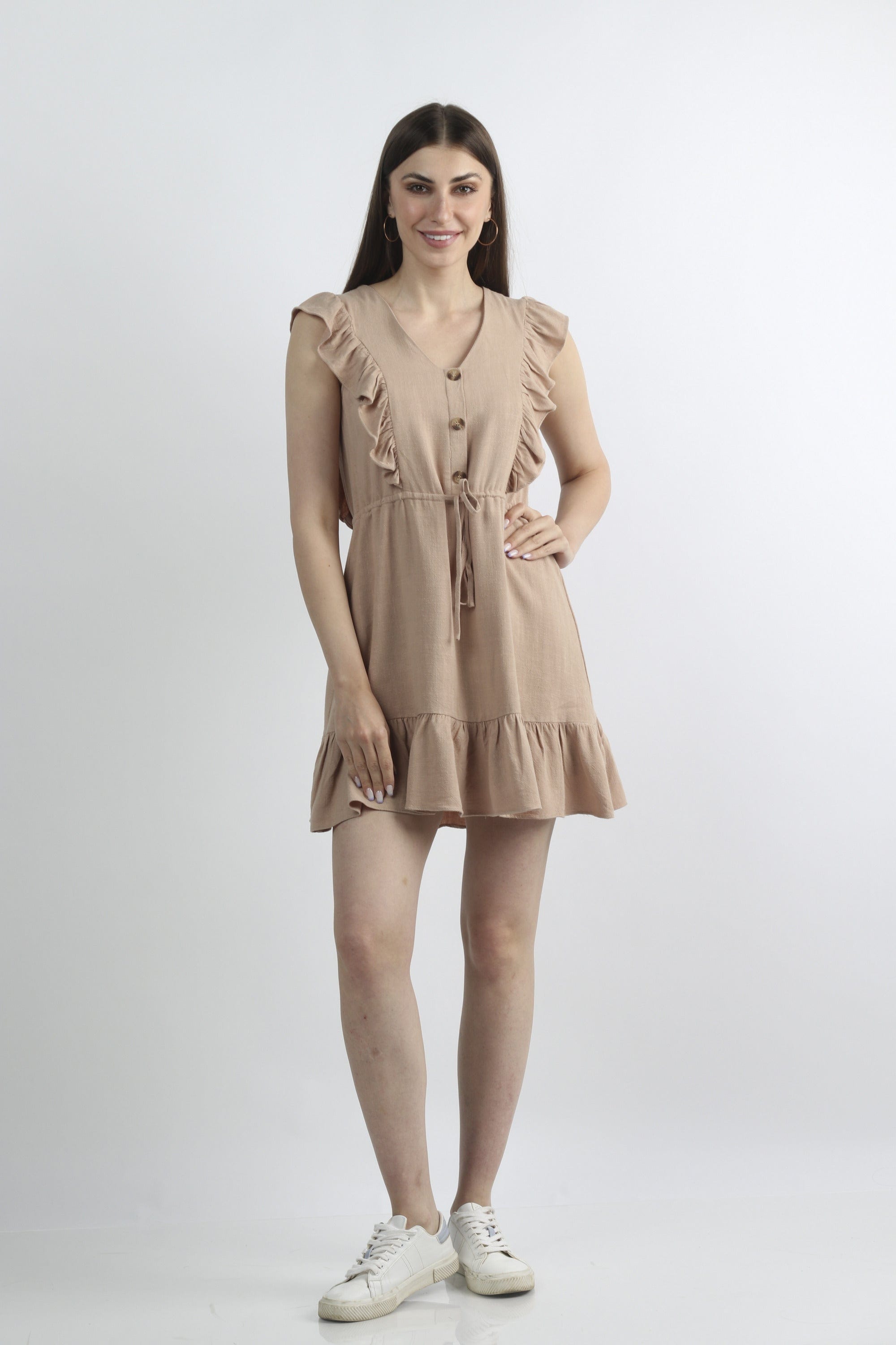 كيتشن فستان خروج قصير ربع كم فراشة