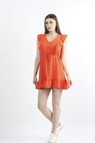 كيتشن فستان خروج قصير ربع كم فراشة