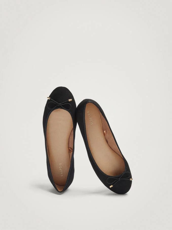 بارفوا جزمة بلارينا سادة بفيونكة نسائي