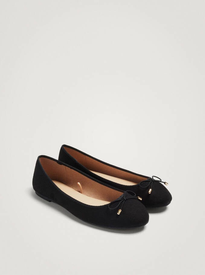 بارفوا جزمة بلارينا سادة بفيونكة نسائي