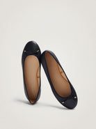 بارفوا حذاء باليرينا نسائي مسطح سادة مزين بفيونكة