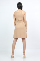 كيتشن فستان ميدي بحزام على الخصر حمالات