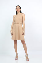 كيتشن فستان ميدي بحزام على الخصر حمالات