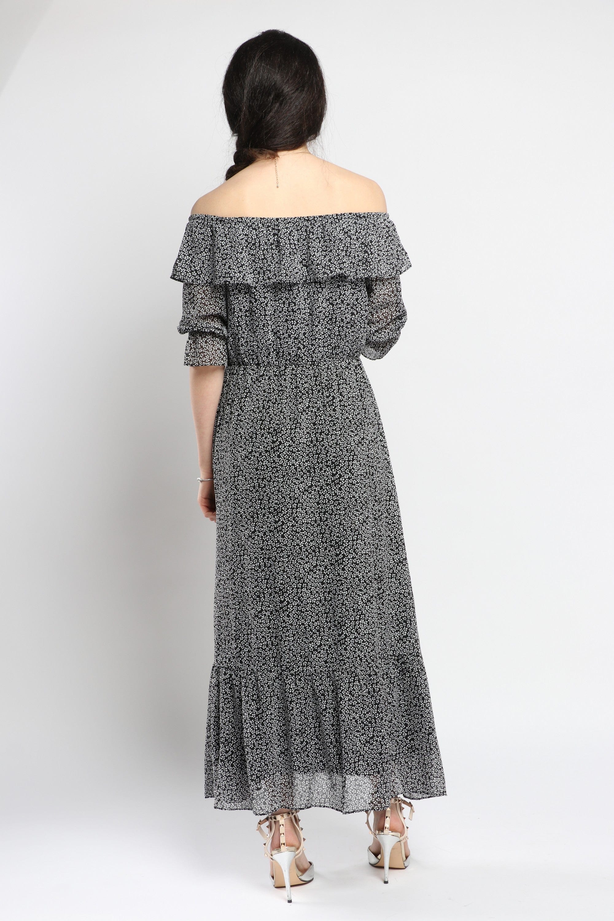 كيتشن فستان ماكسي سادة برباط على الصدر حمالات نسائي