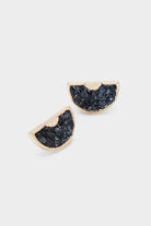 بارفوا حلق نصف دائرة مزين بالكريستال نسائي أزرق داكن