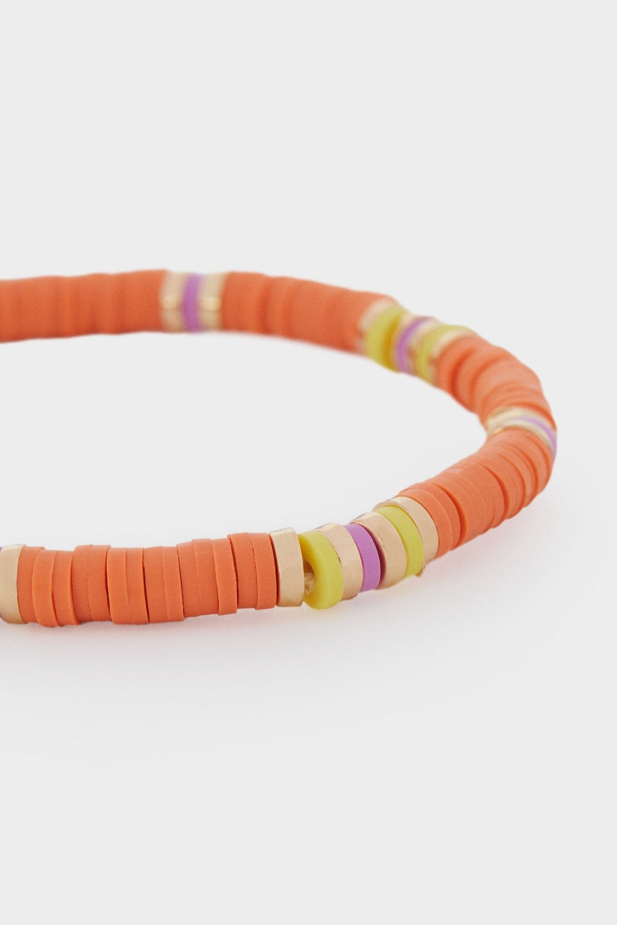 بارفوا اسورة ملونة بالخرز والصدف نسائي برتقالي