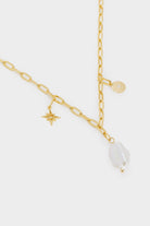 بارفوا قلادة فضية قصيرة 925 بفصوص لؤلؤ طبيعية نسائية بيج