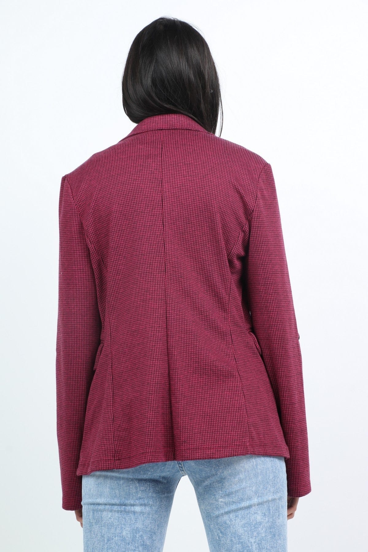 كيتشن جاكيت رسمي بكم طويل بأزرار أمامية نسائي