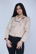 كيتشن جاكيت بجيوب وسحاب ياقة كم طويل نسائي