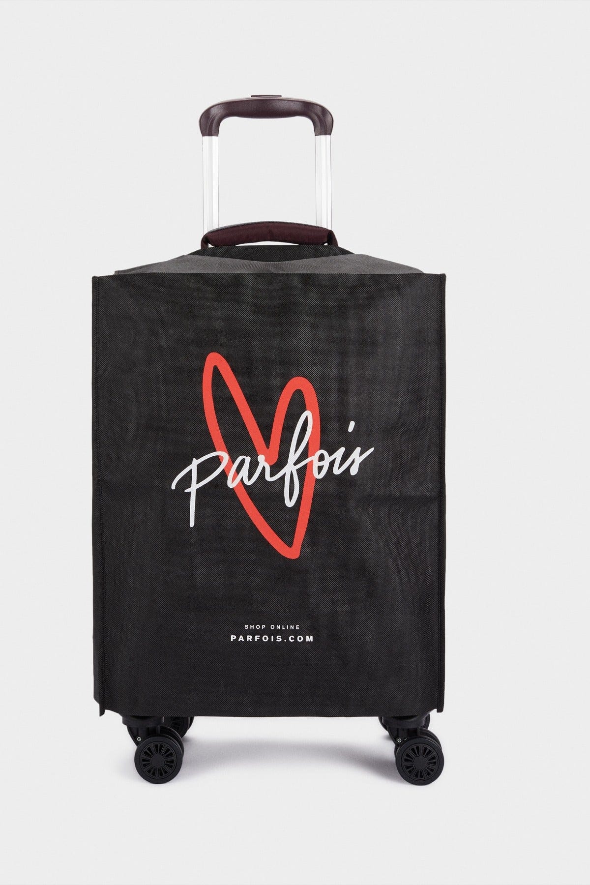 بارفوا حقيبة سفر نايلون بجيوب خارجية سادة أحمر بنفسجي