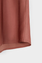 بارفوا تنورة سادة مزين بالمطاطي نسائي أحمر