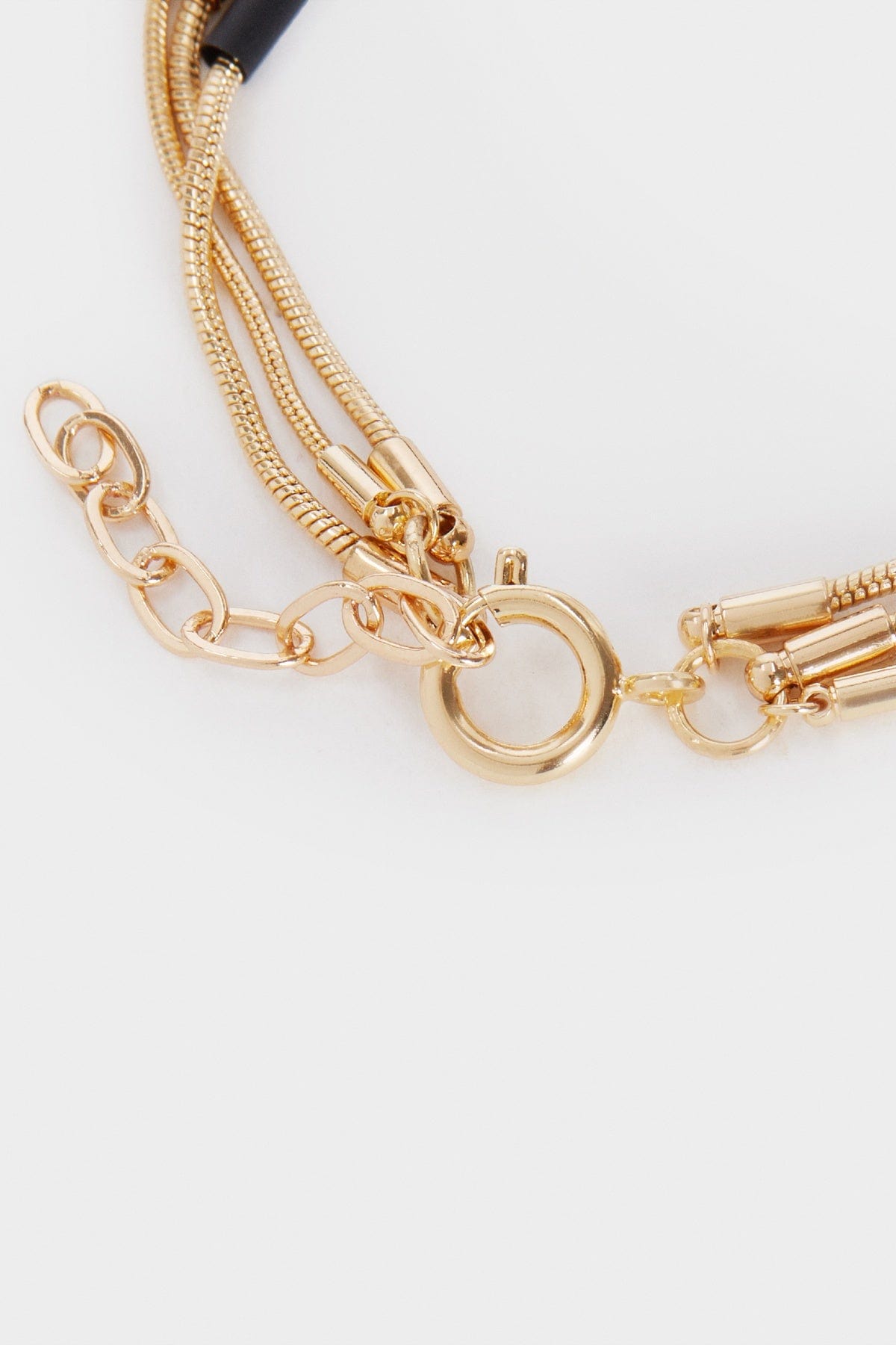 بارفوا اسوارة ذهبية باللون الأسود سادة نسائي أسود