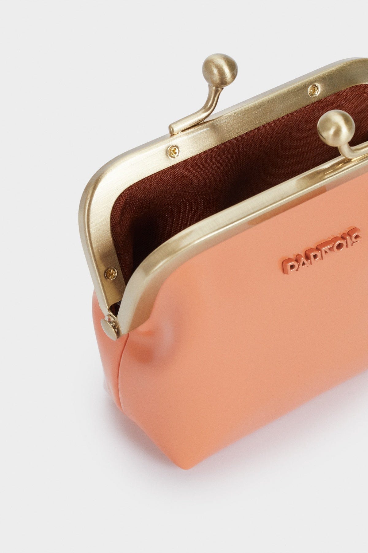 بارفوا محفظة عملات معدنية بمشبك غلق وردي فاتح