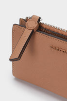 بارفوا محفظة عادية مع حامل البطاقة بني رمادي