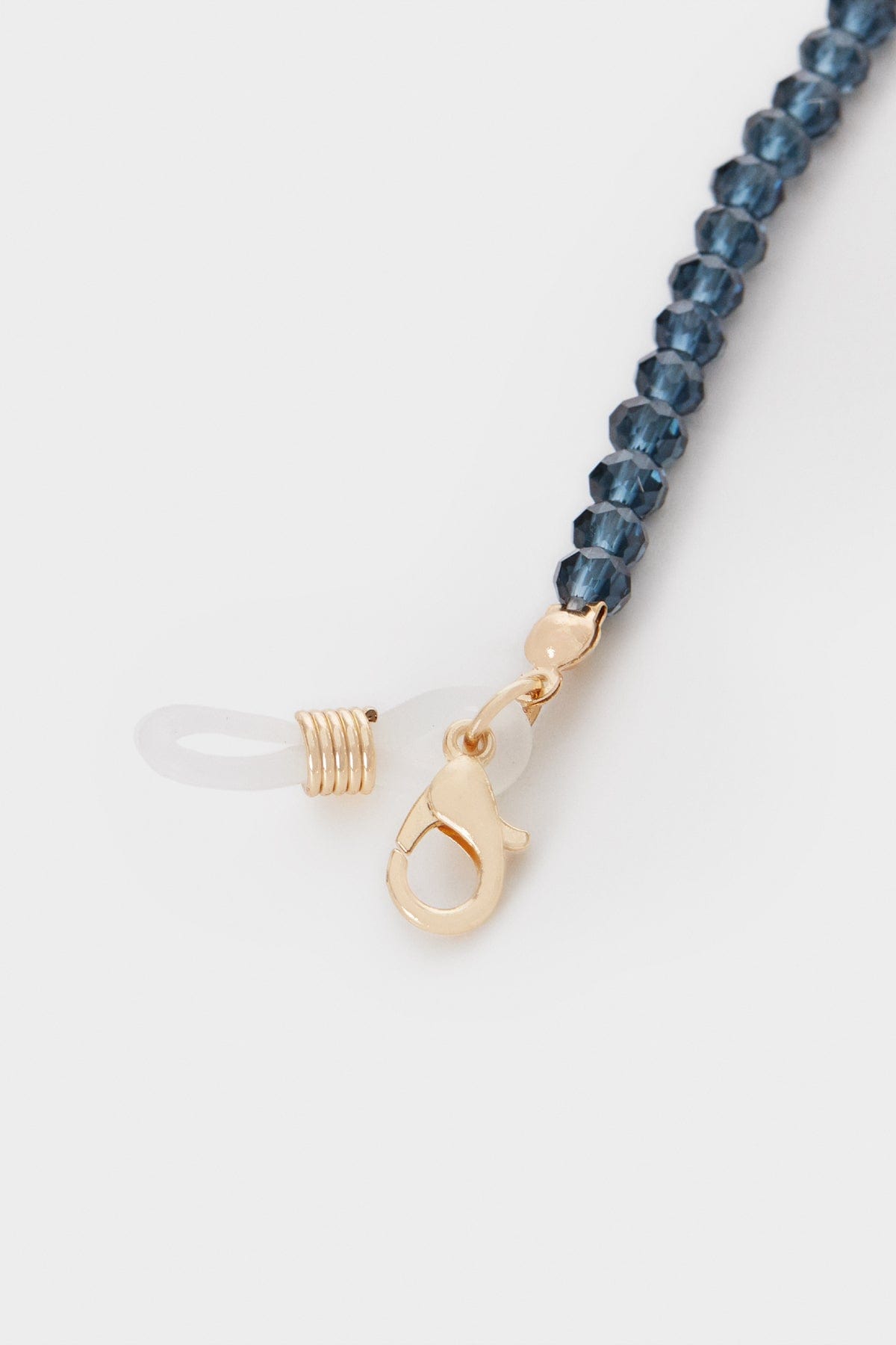 بارفوا حامل نظارات شمسية مزين بالخرز سادة نسائي أزرق