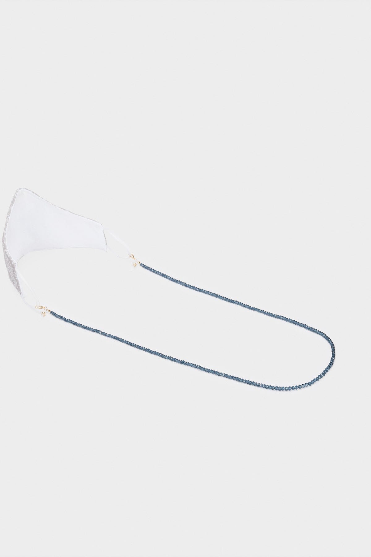 بارفوا حامل نظارات شمسية مزين بالخرز سادة نسائي أزرق