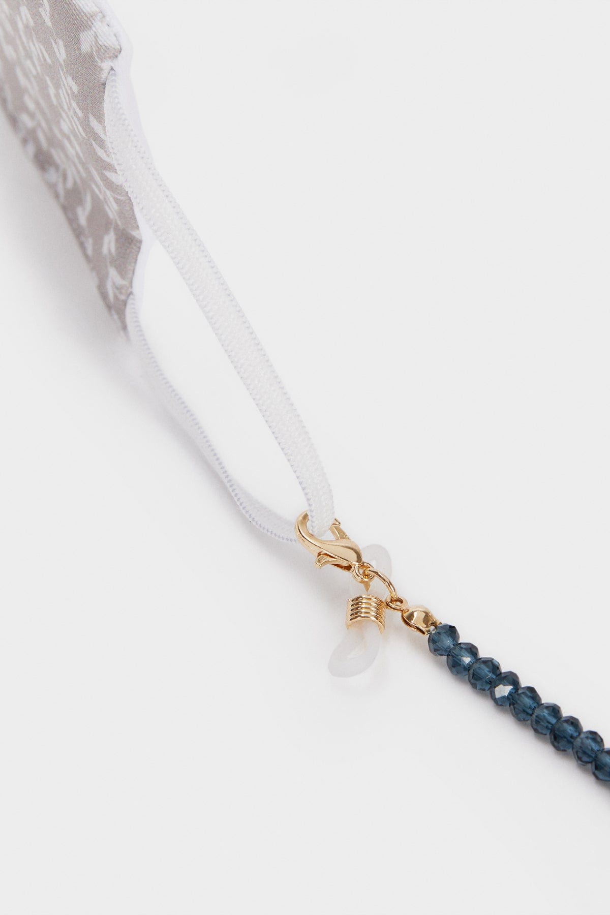 بارفوا حامل نظارات شمسية مزين بالخرز سادة نسائي أزرق