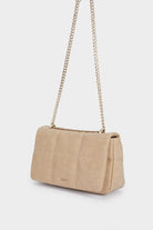 بارفوا حقيبة كروس شمواة مبطنة بحزام متباين جملي