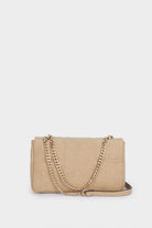 بارفوا حقيبة كروس شمواة مبطنة بحزام متباين جملي