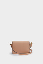 بارفوا حقيبة كروس جلد سادة مع قفل أمامي