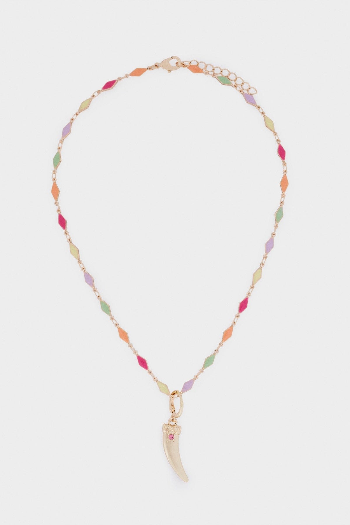 بارفوا سلسال ذهبي مزين بالألوان نسائي متعدد الألوان