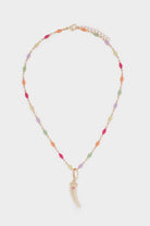 بارفوا سلسال ذهبي مزين بالألوان نسائي متعدد الألوان