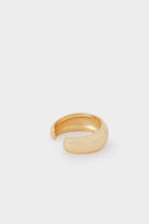 بارفوا حلق سادة دائري عريض نسائي ذهب