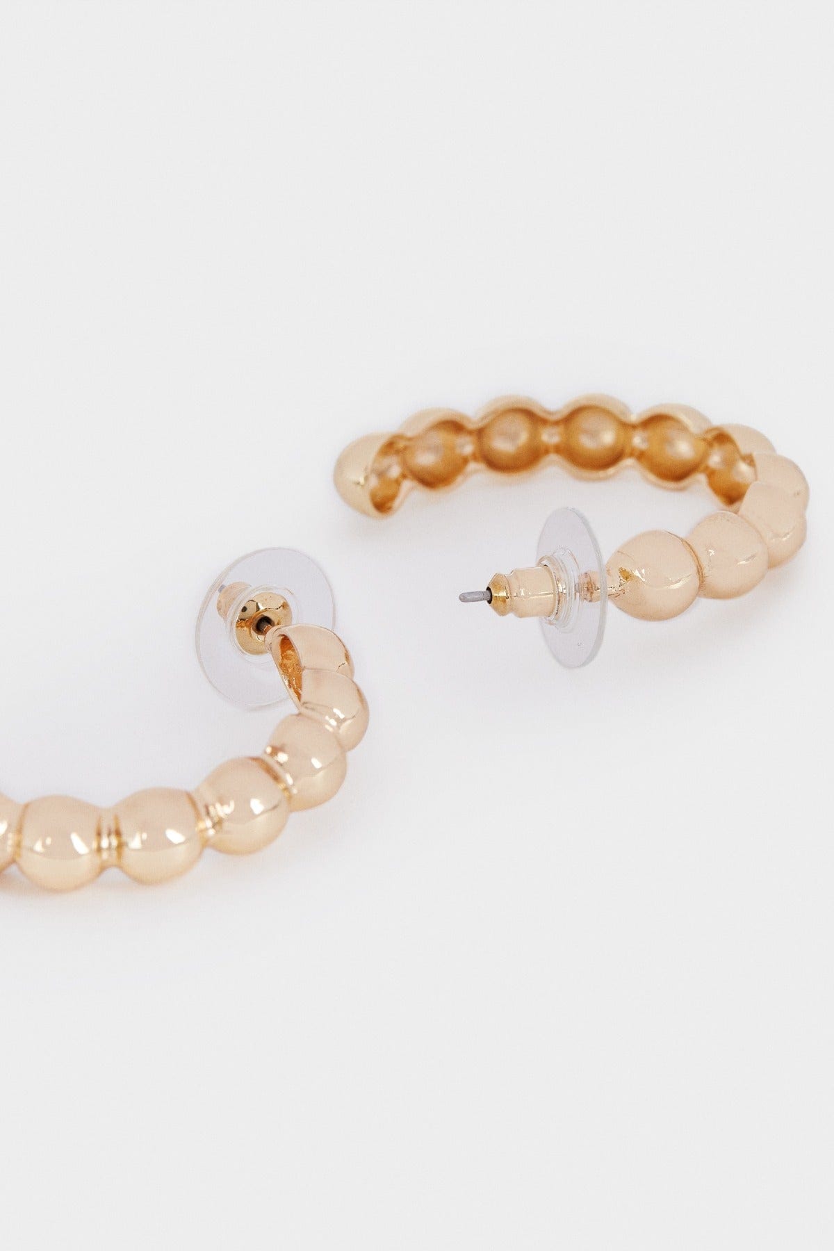 بارفوا اقراط مسمار فضة عيار 925 دائري صغير الحجم