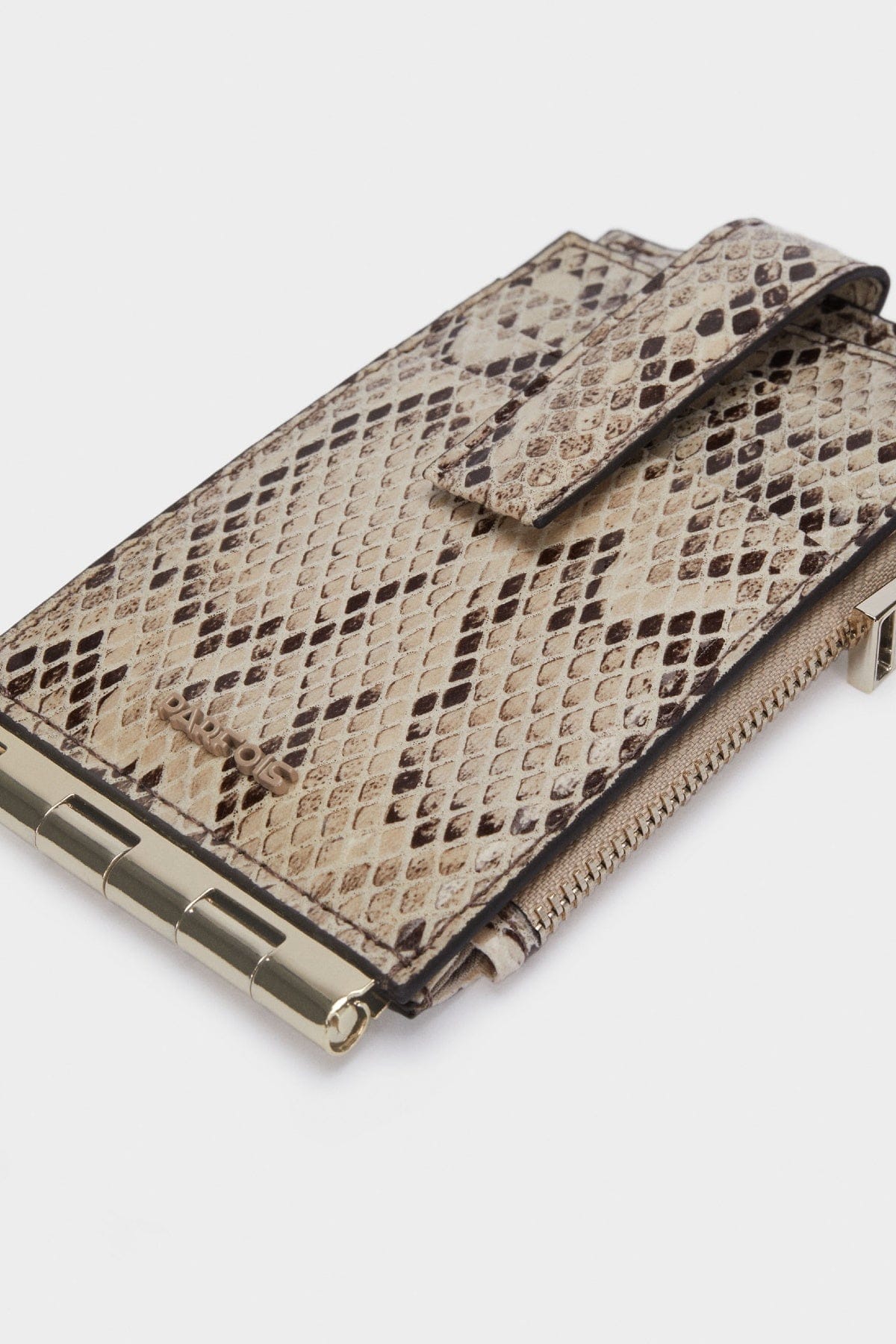 بارفوا بوك نسائي جلد ثعبان إن إم جارديب رمادي