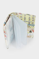 بارفوا حامل البطاقة المطبوعة بيج فاتح