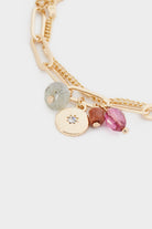 بارفوا أسوارة حلقات ذهبية مزينة بالخرز نسائي ذهب