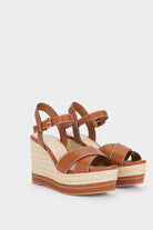 بارفوا صندل كعب عالي عريض طبقات جملي