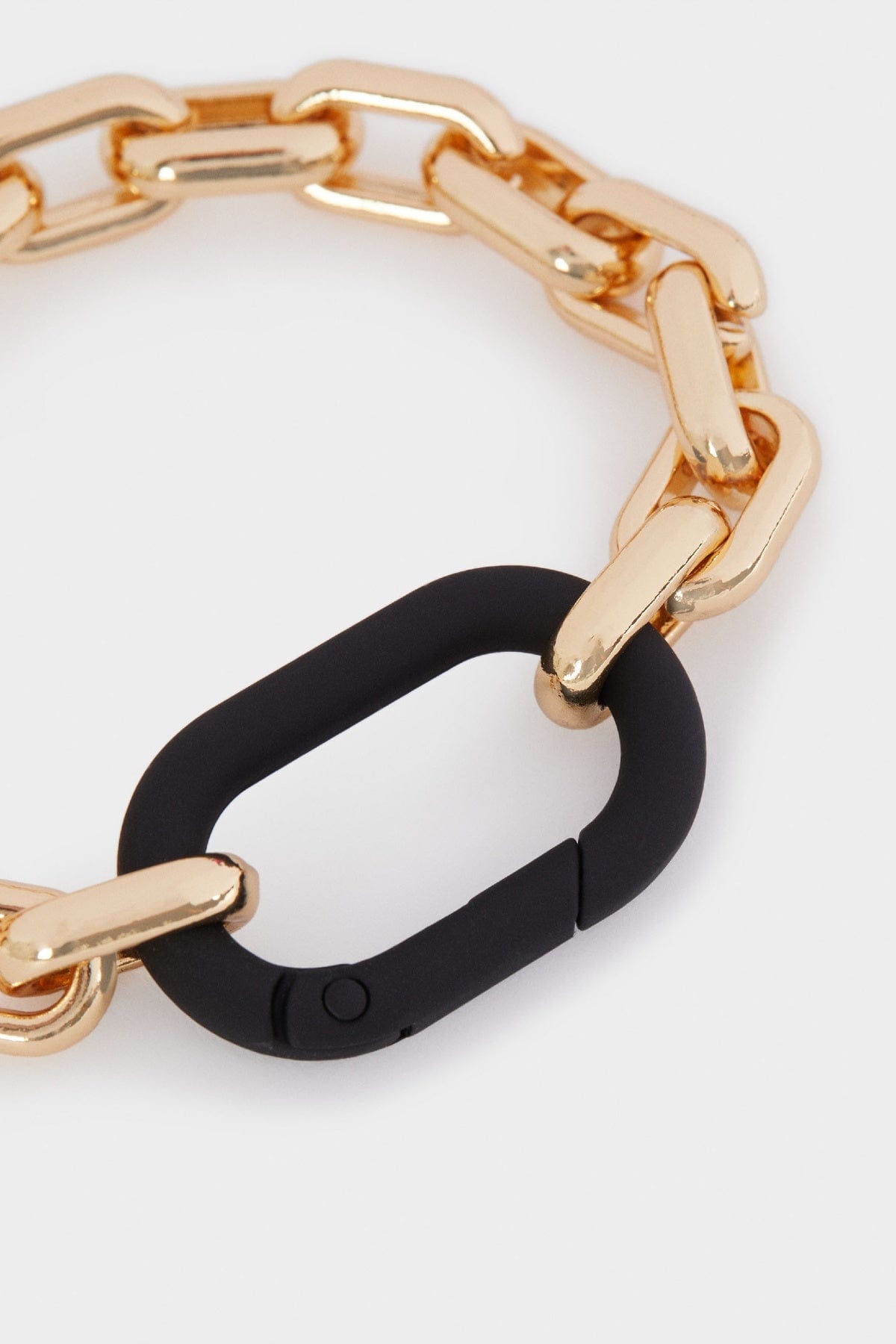 بارفوا أسوارة حلقات ذهبية مزينة باللون الأسود أسود