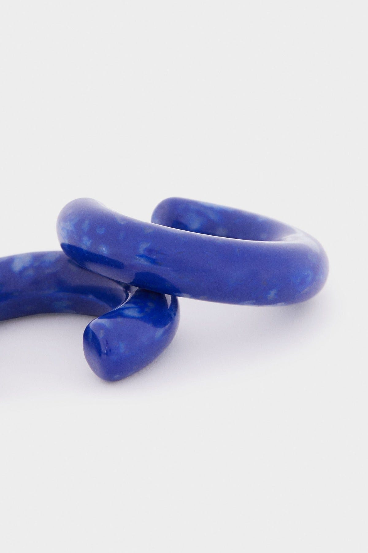 بارفوا أقراط دائرية سادة نسائي أزرق