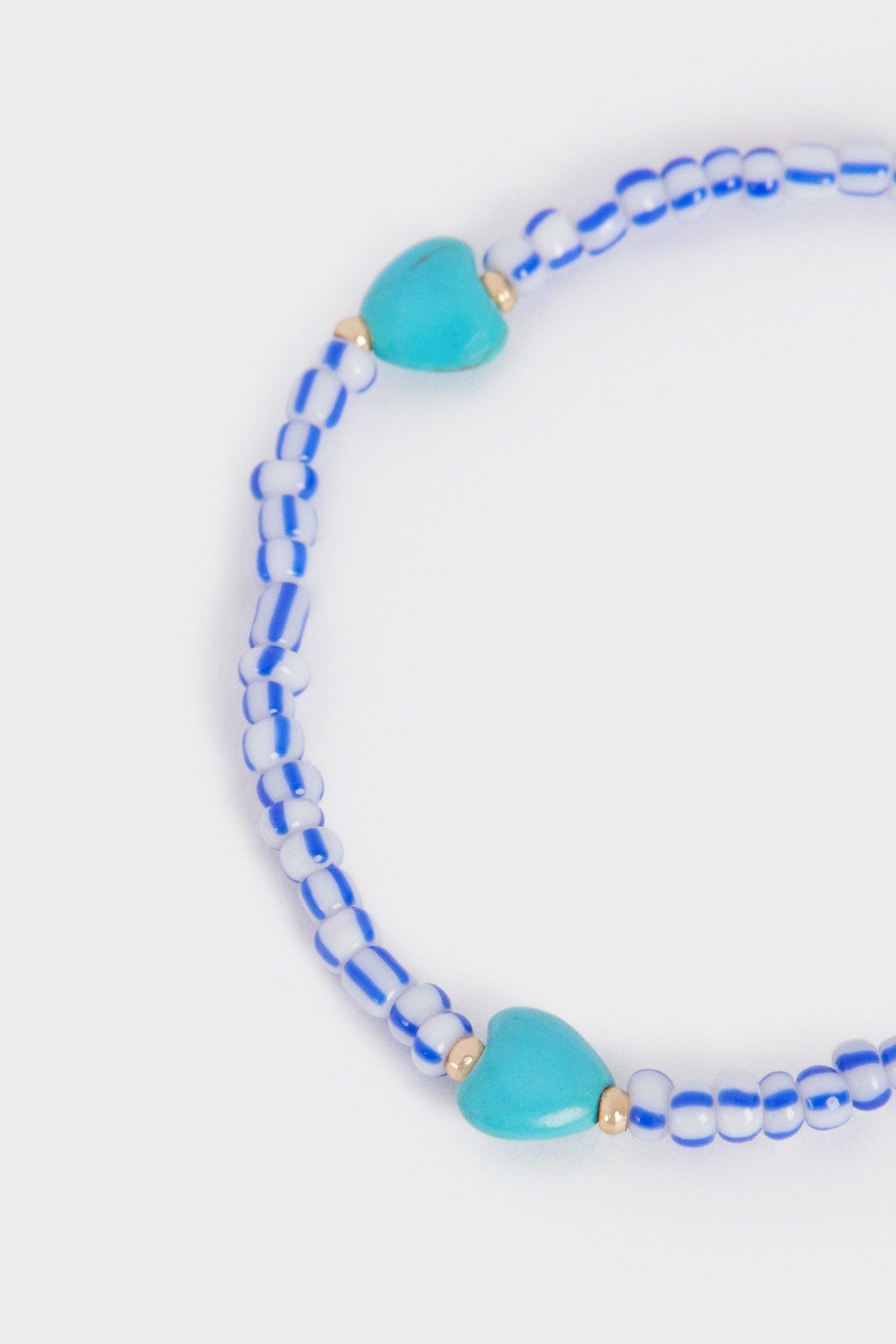 بارفوا أسوارة مزينة بالخرز المخطط نسائي أزرق