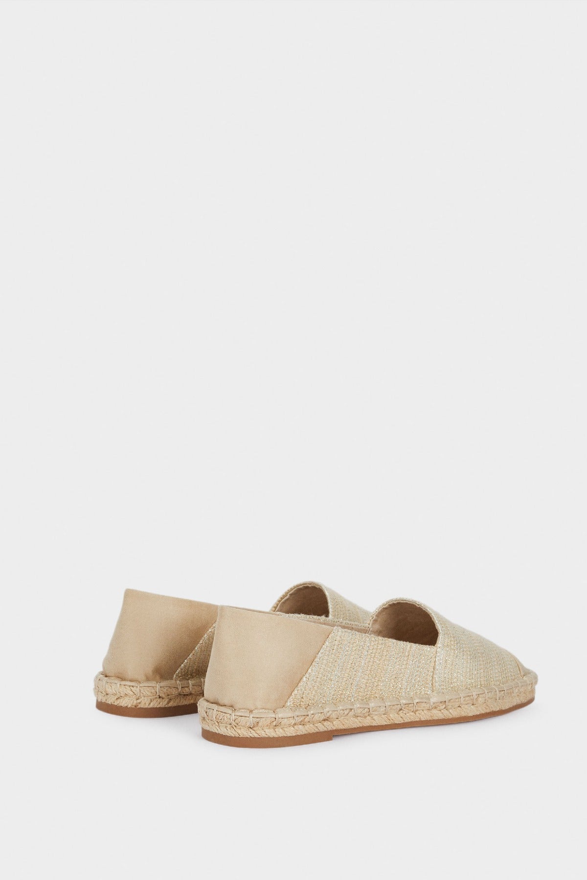 بارفوا حذاء قماشي فلات نسائي ذهب