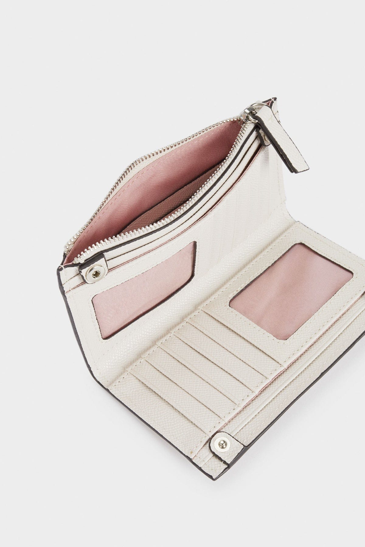 بارفوا محفظة مضغوطة بسحاب بيج فاتح