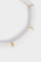 بارفوا أسوارة بيضاء مزينة باللون الذهبي أبيض