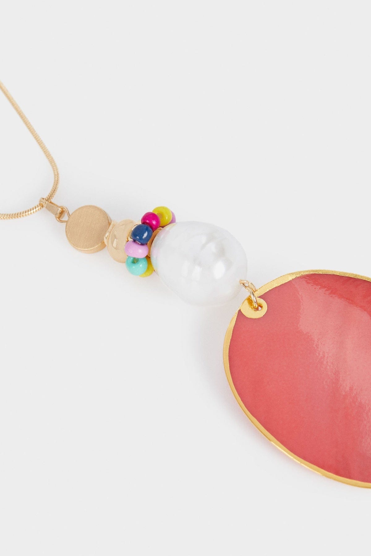 بارفوا سلسلة ذهبية مزينة بالأحجار والخرز نسائي متعدد الألوان