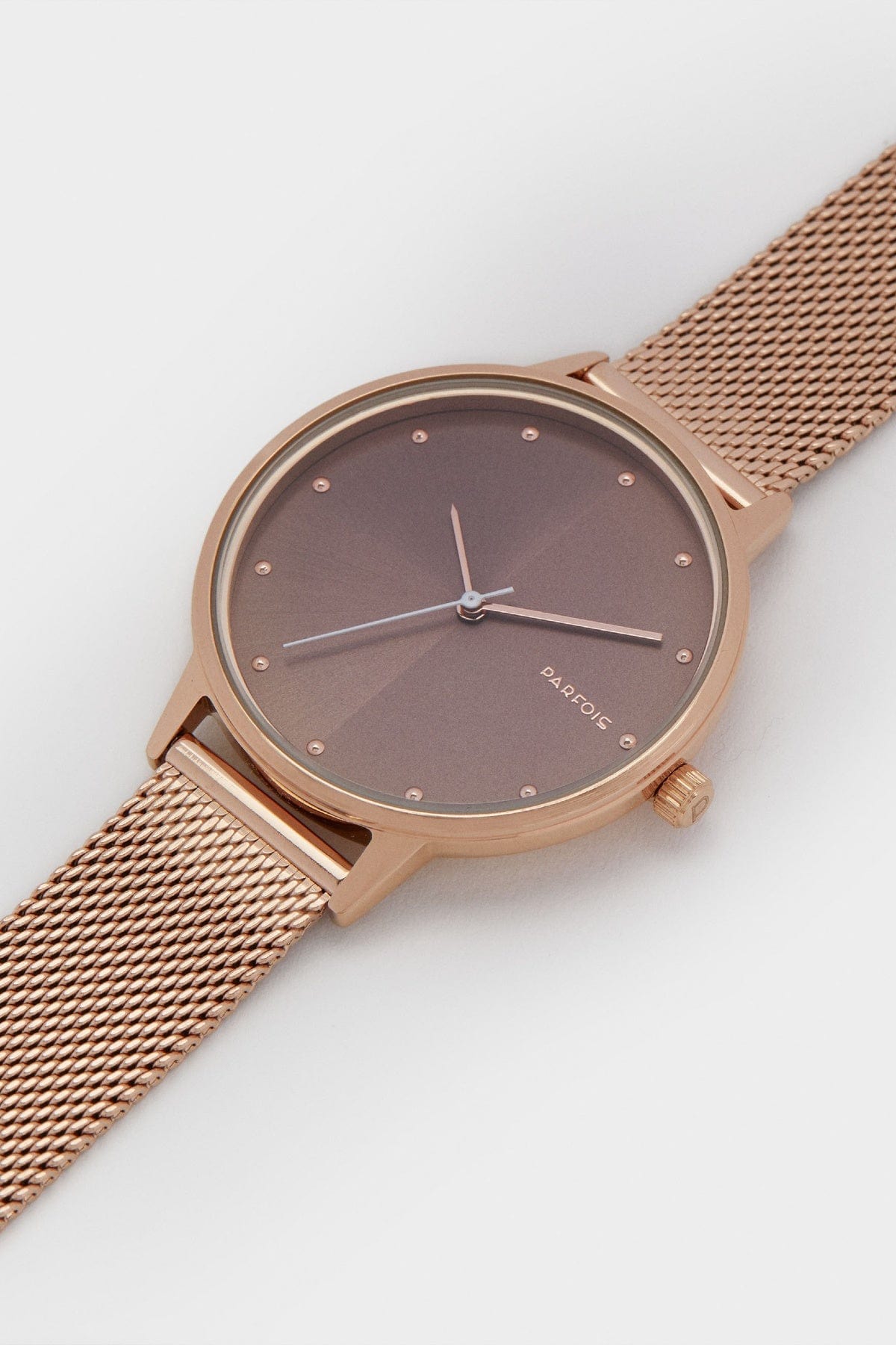 بارفوا ساعة بحزام على شكل شبكى معدني