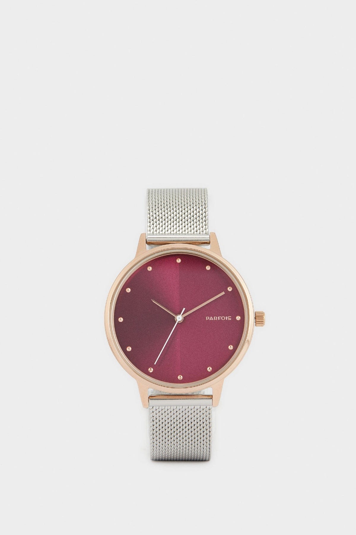 بارفوا ساعة بحزام على شكل شبكى معدني