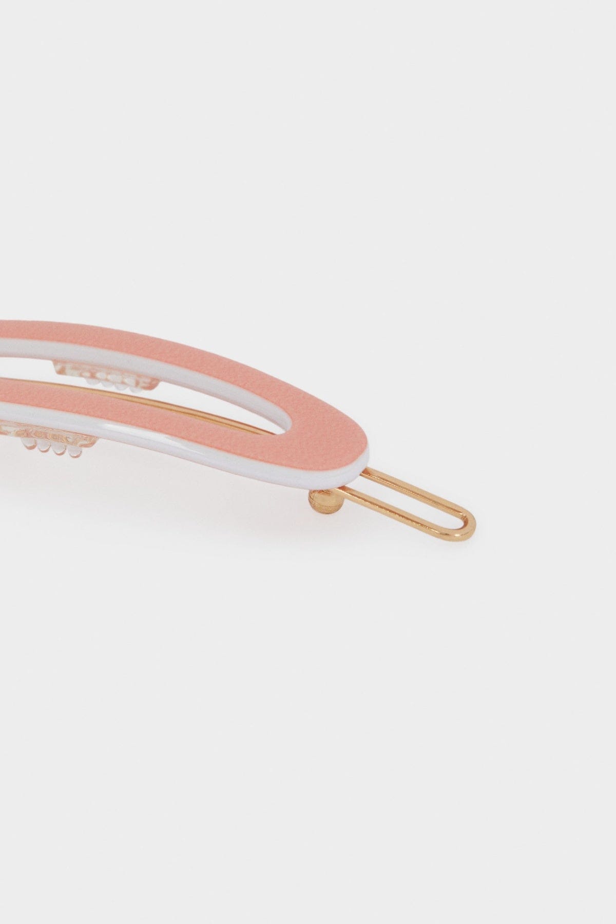 بارفوا كليبس بيضاوي سادة لامع نسائي مرجاني